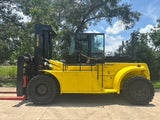 2006 HYSTER H550F 55000 LB CAPACITY DIESEL FORKLIFT PNEUMATIC 124" 2 STAGE MAST SIDE SHIFTING FORK POSITIONER DUAL DRIVE TIRES ENCLOSED CAB 3286 HOURS STOCK # BF91991149-TXB