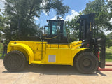 2006 HYSTER H550F 55000 LB CAPACITY DIESEL FORKLIFT PNEUMATIC 124" 2 STAGE MAST SIDE SHIFTING FORK POSITIONER DUAL DRIVE TIRES ENCLOSED CAB 3286 HOURS STOCK # BF91991149-TXB