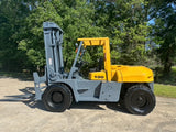 2010 TCM FD100-2 22000 LB DIESEL FORKLIFT 127/147 2 STAGE MAST PNEUMATIC FORK POSITIONER 5049 HOURS STOCK # BF9441129-TXB
