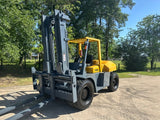 2010 TCM FD100-2 22000 LB DIESEL FORKLIFT 127/147 2 STAGE MAST PNEUMATIC FORK POSITIONER 5049 HOURS STOCK # BF9441129-TXB