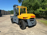 2010 TCM FD100-2 22000 LB DIESEL FORKLIFT 127/147 2 STAGE MAST PNEUMATIC FORK POSITIONER 5049 HOURS STOCK # BF9441129-TXB