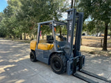 2014 TCM FD40-A1 8000 LB DIESEL FORKLIFT PNEUMATIC 110/157 2 STAGE MAST SIDE SHIFTER 7293 HOURS STOCK # BF9172329-TXB