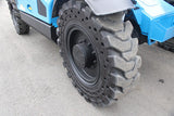 2017 GENIE GTH844 8000 LB DIESEL TELESCOPIC FORKLIFT TELEHANDLER PNEUMATIC 4WD CAB WITH HEAT AND AC 2401 HOURS STOCK # BF9598729-NLE