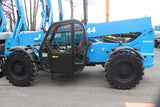 2017 GENIE GTH844 8000 LB DIESEL TELESCOPIC FORKLIFT TELEHANDLER PNEUMATIC 4WD CAB WITH HEAT AND AC 2401 HOURS STOCK # BF9598729-NLE