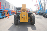 2019 CATERPILLAR TL943D 9000 LB DIESEL TELESCOPIC FORKLIFT TELEHANDLER PNEUMATIC 4WD ENCLOSED CAB WITH HEAT AND AC OUTRIGGERS 1799 HOURS STOCK # BF9798579-NLE