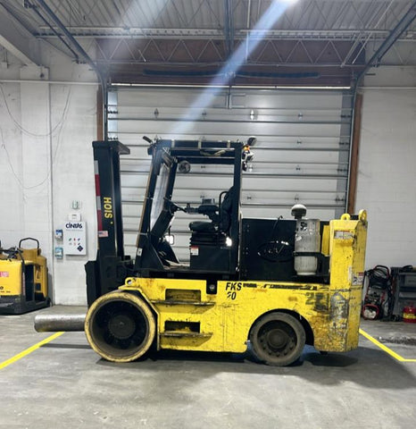 2019 HOIST FKS20 40000 LB LP GAS FORKLIFT 112/82" 2 STAGE MAST LP GAS CUSHION 3450 HOURS 34" LONG COIL RAM STOCK # BF9927519-NTOH - United Lift LLC