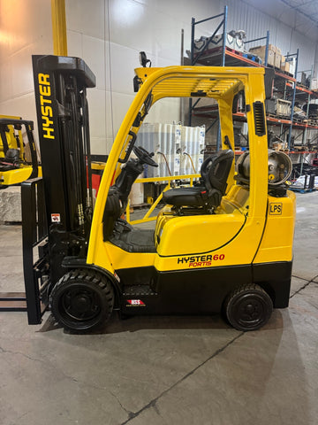 2021 HYSTER S60FT 6000 LB LP GAS FORKLIFT CUSHION 89/188" 3 STAGE MAST SIDE SHIFTING FORK POSITIONER 4 WAY PLUMBED 961 HOURS STOCK # BF994259-BUF - United Lift LLC