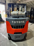 2022 TOYOTA 8FGC35U-BCS 8000 LB LP GAS FORKLIFT CUSHION 92/199" 3 STAGE 871 HOURS MAST STOCK # BF9144539-BUF - United Lift LLC