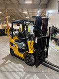 2023 CATERPILLAR 2C5000 5000 LB LP GAS FORKLIFT CUSHION 83/187" 3 STAGE MAST SIDE SHIFTER 921 HOURS STOCK # BF9114959-BUF - United Lift LLC