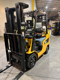 2023 CATERPILLAR 2C5000 5000 LB LP GAS FORKLIFT CUSHION 83/187" 3 STAGE MAST SIDE SHIFTER 887 HOURS STOCK # BF9114969-BUF - United Lift LLC