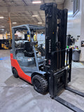 2022 TOYOTA 8FGCU30 LP GAS FORKLIFT 986 HOURS TREADED CUSHION TIRES 94/199 3 STAGE MAST SIDE SHIFTER STOCK # BF9125789-BUF - United Lift LLC