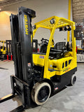 2017 HYSTER S50FT 5000 LB LP GAS FORKLIFT CUSHION 84/194" 3 STAGE MAST SIDE SHIFTER 1462 HOURS STOCK # BF9126829-BUF