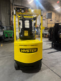 2018 HYSTER E60XN-33 6000 LB ELECTRIC FORKLIFT CUSHION 89/188" 3 STAGE MAST SIDE SHIFTING FORK POSITIONER ONLY 1168 HOURS STOCK # BF991449-BUF - United Lift LLC