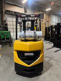 2012 CATERPILLAR/MITSUBISHI FGC25N 5000 LB LP GAS FORKLIFT CUSHION 83/187" 3 STAGE MAST SIDE SHIFTER 1553 HOURS STOCK # BF993549-BUF - United Lift LLC