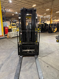 2020 YALE ERC055VGN 5500 LB 36 VOLT ELECTRIC FORKLIFT 88/201" THREE STAGE MAST NON-MARKING TIRES SIDE SHIFTING FORK POSITIONER plumbed 4 ways to carriage 817 HOURS STOCK # BF994229-BUF