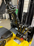 2020 YALE ERC055VGN 5500 LB 36 VOLT ELECTRIC FORKLIFT 88/201" THREE STAGE MAST NON-MARKING TIRES SIDE SHIFTING FORK POSITIONER plumbed 4 ways to carriage 817 HOURS STOCK # BF994229-BUF