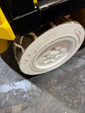 2020 YALE ERC055VGN 5500 LB 36 VOLT ELECTRIC FORKLIFT 88/201" THREE STAGE MAST NON-MARKING TIRES SIDE SHIFTING FORK POSITIONER plumbed 4 ways to carriage 817 HOURS STOCK # BF994229-BUF