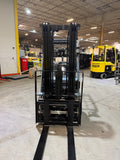 2019 TOYOTA 8FGCU32 6500 LB LP GAS FORKLIFT CUSHION 86/187" 3 STAGE MAST 952 HOURS SIDE SHIFTING FORK POSITIONER PLUMBED 4 WAYS TO CARRIAGE STOCK # BF9135829-BUF