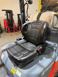 2019 TOYOTA 8FGCU32 6500 LB LP GAS FORKLIFT CUSHION 86/187" 3 STAGE MAST 952 HOURS SIDE SHIFTING FORK POSITIONER PLUMBED 4 WAYS TO CARRIAGE STOCK # BF9135829-BUF