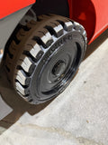 2019 TOYOTA 8FGCU32 6500 LB LP GAS FORKLIFT CUSHION 86/187" 3 STAGE MAST 952 HOURS SIDE SHIFTING FORK POSITIONER PLUMBED 4 WAYS TO CARRIAGE STOCK # BF9135829-BUF
