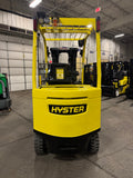2021 HYSTER E80XN 8000 LB ELECTRIC FORKLIFT CUSHION 95/186" 3 STAGE MAST SIDE SHIFTER 740 HOURS STOCK # BF9156879-BUF - United Lift LLC
