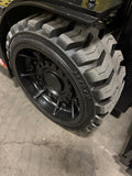 2021 HYSTER E80XN 8000 LB ELECTRIC FORKLIFT CUSHION 95/186" 3 STAGE MAST SIDE SHIFTER 740 HOURS STOCK # BF9156879-BUF - United Lift LLC