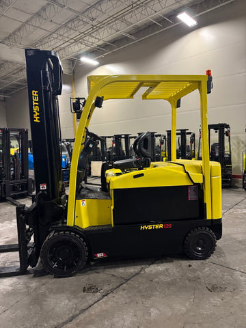 2016 HYSTER E120XN 12000 LB ELECTRIC 107/157" 2 STAGE CLEAR VIEW MAST SIDE SHIFTING FORK POSITIONER ATTACHMENT ONLY 1848 HOURS STK# BF9257129-BUF - United Lift LLC