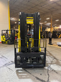 2020 HYSTER E100XN 10000 LBS ELECTRIC 94/185" 3 STAGE MAST SIDE SHIFTER ONLY 812 HOURS STK# BF9317139-BUF - United Lift LLC