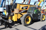 2018 CAT TL1255D 12000 LB DIESEL TELESCOPIC FORKLIFT TELEHANDLER PNEUMATIC 4WD OUUTRIGGERS ENCLOSED CAB WITH HEAT AND AC 3628 HOURS STOCK # BF91192319-NLE - United Lift Equipment LLC