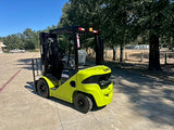 2021 CLARK S25D 5000 LB DIESEL FORKLIFT PNEUMATIC 85/189 3 STAGE MAST SIDE SHIFTER 4530 HOURS STOCK # BF9185129-TXB