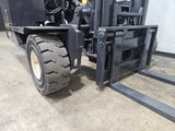 2017 COMBI C8000LR 8000 LB DIESEL FORKLIFT PNEUMATIC 102/124" 2 STAGE MAST FORK POSITIONER ENCLOSED CAB 1174 HOURS STOCK # BF9171179-ILE