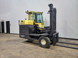 2017 COMBI C8000LR 8000 LB DIESEL FORKLIFT PNEUMATIC 102/124" 2 STAGE MAST FORK POSITIONER ENCLOSED CAB 1174 HOURS STOCK # BF9171179-ILE