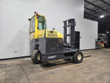 2017 COMBI C8000LR 8000 LB DIESEL FORKLIFT PNEUMATIC 102/124" 2 STAGE MAST FORK POSITIONER ENCLOSED CAB 1174 HOURS STOCK # BF9171179-ILE