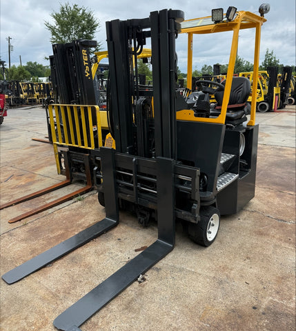 2018 COMBILIFT CB6000 6000 LB LP GAS FORKLIFT CUSHION 86/195" 3 STAGE MAST SIDE SHIFTING FORK POSITIONER 4058 HOURS STOCK # BF9479549-NCB