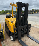 2018 COMBILIFT CB6000 6000 LB LP GAS FORKLIFT CUSHION 86/195" 3 STAGE MAST SIDE SHIFTING FORK POSITIONER 4058 HOURS STOCK # BF9479549-NCB