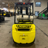 2025 DEWALT LIFT TRUCK DDFP-18 NON-COMPUTERIZED NISSAN K25 DUAL FUEL (can run on Gasoline or Propane) 3500 LB CAPACITY SOLID PNEUMATIC TIRES 83/185" LIFT HEIGHT 3 STAGE MAST SIDE SHIFTING FORK POSITIONER 2000hr/2YR WARRANTY STOCK # BF9218579-BUF - United Lift LLC