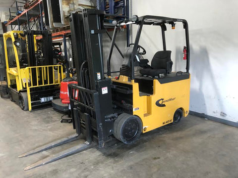 2013 DREXEL SL40AC 4000 LB 48 VOLT ELECTRIC FORKLIFT CUSHION 99/198" 3 STAGE UNIQUE SWING MAST WITH FORK POSITIONER 2241 HOURS STOCK # BF9279579-ZLSC - United Lift LLC