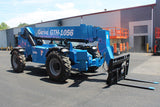 2016 GENIE GTH1056 10000 LB DIESEL TELESCOPIC FORKLIFT TELEHANDLER PNEUMATIC 4WD OUTRIGGERS ENCLOSED CAB WITH HEAT AND AC 2489 HOURS STOCK # BF9849179-NLE - United Lift LLC