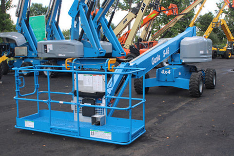 2018 GENIE S45 TELESCOPIC STRAIGHT BOOM LIFT AERIAL LIFT WITH JIB 45' REACH DIESEL 4WD 1762 HOURS STOCK # BF9449729-NLE - United Lift LLC