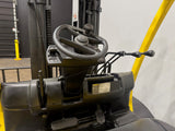 2015 HYSTER H110FT 11000 LB DIESEL FORKLIFT DUAL DRIVE PNEUMATIC 94/185" 3 STAGE MAST SIDE SHIFTER 2754 HOURS STOCK # BF9158829-ILE