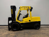 2015 HYSTER H110FT 11000 LB DIESEL FORKLIFT DUAL DRIVE PNEUMATIC 94/185" 3 STAGE MAST SIDE SHIFTER 2754 HOURS STOCK # BF9158829-ILE