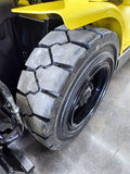 2005 HYSTER H55XM 5000 LB GASOLINE FORKLIFT PNEUMATIC 83/189" 3 STAGE MAST SIDE SHIFTING FORK POSITIONER 5467 HOURS STOCK # BF9151129-NXOH