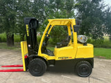 2018 HYSTER H80FT 8000 LB LP GAS FORKLIFT PNEUMATIC 94/194" 3 STAGE MAST SIDE SHIFTER 354 HOURS STOCK # BF9295129-TXB