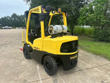 2018 HYSTER H80FT 8000 LB LP GAS FORKLIFT PNEUMATIC 94/194" 3 STAGE MAST SIDE SHIFTER 354 HOURS STOCK # BF9295129-TXB