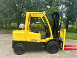 2018 HYSTER H80FT 8000 LB LP GAS FORKLIFT PNEUMATIC 94/194" 3 STAGE MAST SIDE SHIFTER 354 HOURS STOCK # BF9295129-TXB