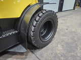 2018 HYSTER H80FT 8000 LB DiESEL FORKLIFT DUAL DRIVE PNEUMATIC 98/143" 2 STAGE MAST SIDE SHIFTER ENCLOSED CAB STOCK # BF9149629-ILE