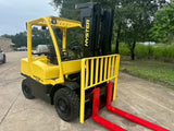 2018 HYSTER H80FT 8000 LB LP GAS FORKLIFT PNEUMATIC 94/194" 3 STAGE MAST SIDE SHIFTER 354 HOURS STOCK # BF9295129-TXB