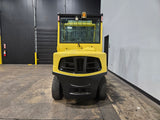 2018 HYSTER H80FT 8000 LB DiESEL FORKLIFT DUAL DRIVE PNEUMATIC 98/143" 2 STAGE MAST SIDE SHIFTER ENCLOSED CAB STOCK # BF9149629-ILE
