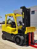 2019 HYSTER S155FT 15500 LB LP GAS FORKLIFT CUSHION 107/133" 2 STAGE MAST SIDE SHIFTING FORK POSITIONER 3300 HOURS STOCK # BF9345129-RIL