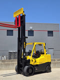 2019 HYSTER S155FT 15500 LB LP GAS FORKLIFT CUSHION 107/133" 2 STAGE MAST SIDE SHIFTING FORK POSITIONER 3300 HOURS STOCK # BF9345129-RIL